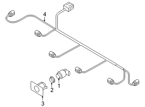 2020 Audi S8 Electrical Components - Front Bumper