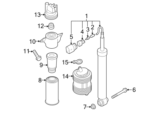 2024 Audi Q8 e-tron Shocks & Components - Rear