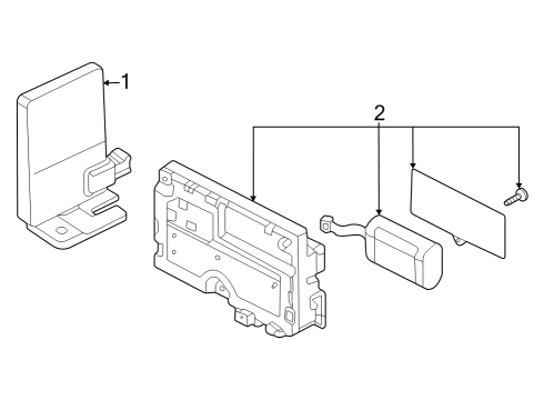 2024 Audi Q4 e-tron Antenna & Radio