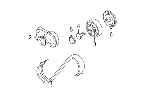 2004 Audi S4 Belts & Pulleys