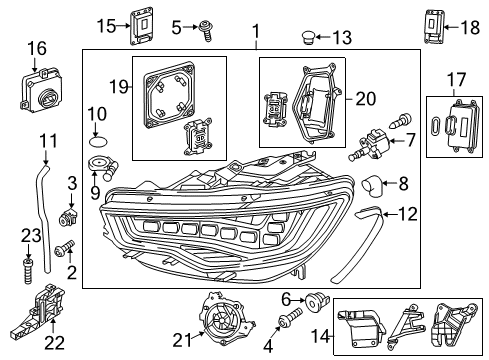 2013 Audi A6 Quattro Headlamps, Headlamp Washers/Wipers Diagram 3