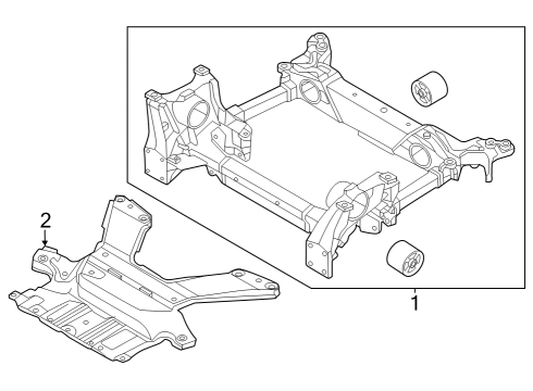 2024 Audi Q8 e-tron Suspension Mounting - Front