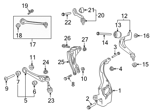 2022 Audi S5 Front Suspension Components