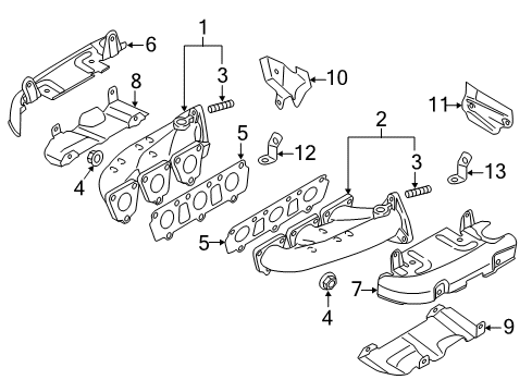 2017 Audi S5 Exhaust Manifold