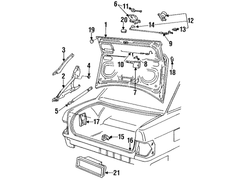 1995 Audi S6 Trunk Lid