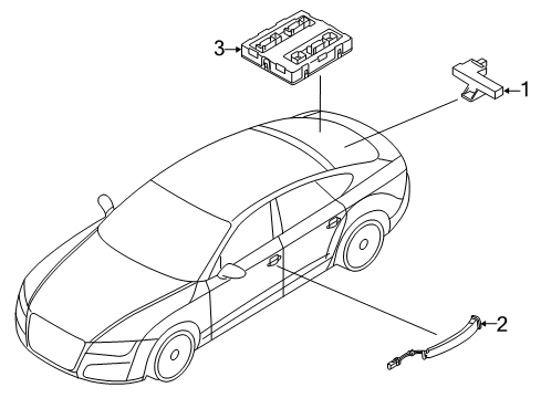 2018 Audi RS7 Keyless Entry Components