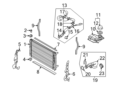 2005 Audi S4 Radiator & Components