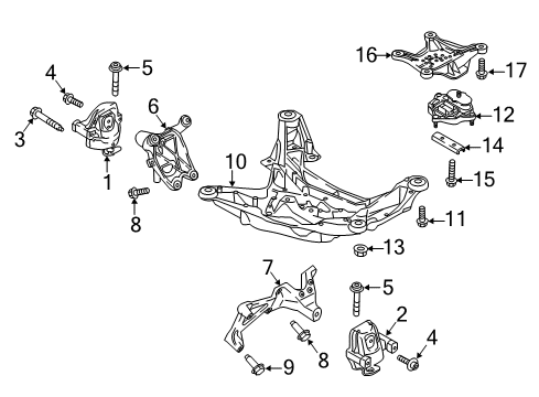 2021 Audi S4 Engine & Trans Mounting