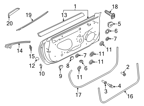 2022 Audi S5 Door & Components, Exterior Trim