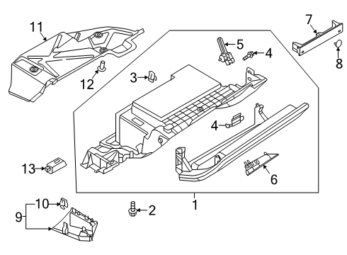 2023 Audi RS Q8 Glove Box