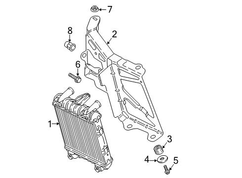 2019 Audi S5 Radiator & Components