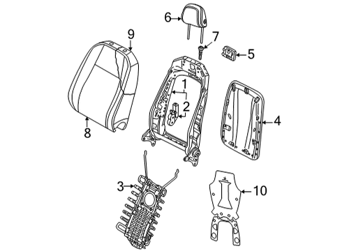 2024 Audi A3 Front Seat Components