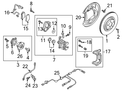 2022 Audi S5 Brake Components