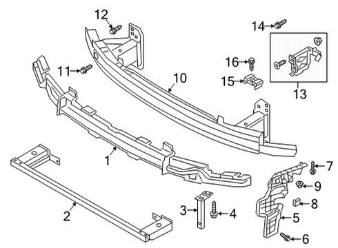 2020 Audi S8 Bumper & Components - Front