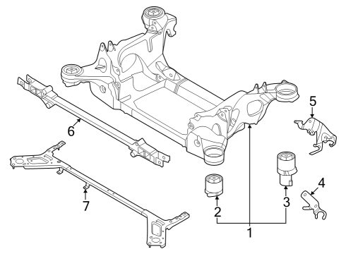 2022 Audi e-tron GT Suspension Mounting - Rear