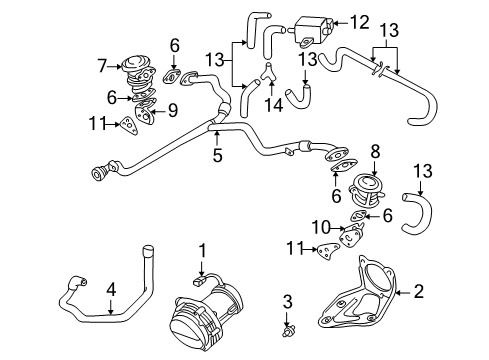 2001 Audi S8 EGR System