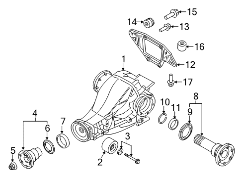 2014 Audi Q5 Axle & Differential - Rear