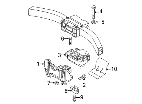 2015 Audi R8 Engine & Trans Mounting