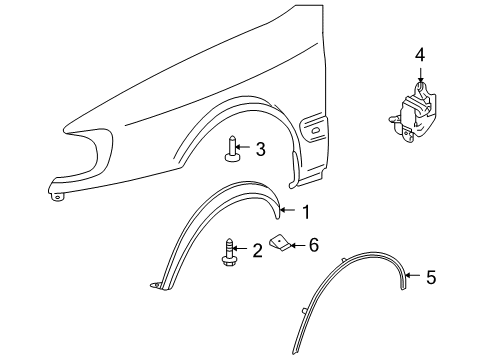 2005 Audi Allroad Quattro Exterior Trim - Fender