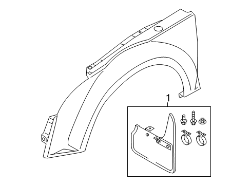 2010 Audi TT Quattro Exterior Trim - Fender