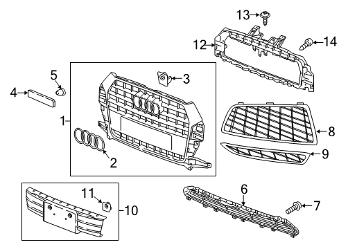 2018 Audi Q3 Grille & Components