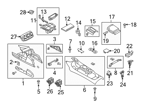 2012 Audi R8 A/C & Heater Control Units