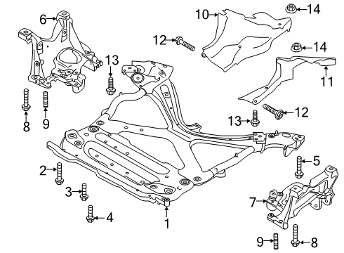 2022 Audi A5 Sportback Suspension Mounting - Front