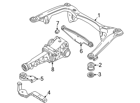 1998 Audi A4 Quattro Axle & Differential - Rear