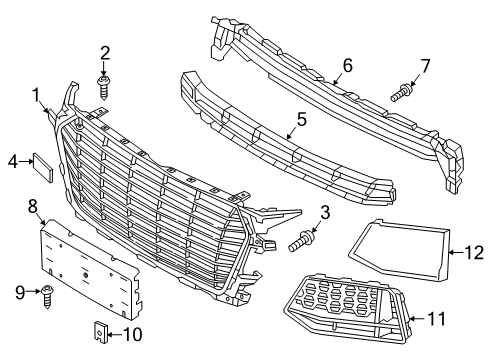 2017 Audi TT Quattro Grille & Components