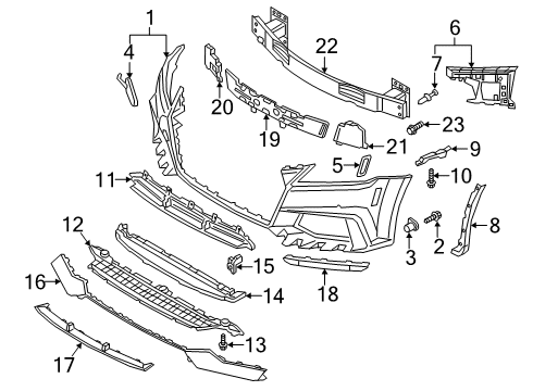 2018 Audi TT RS Quattro Front Bumper