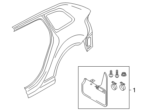 2007 Audi A3 Quattro Exterior Trim - Quarter Panel