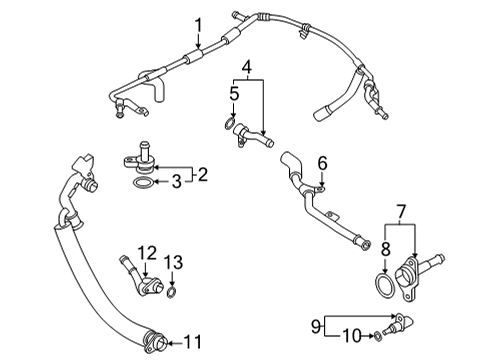 2024 Audi A3 Hoses, Lines & Pipes