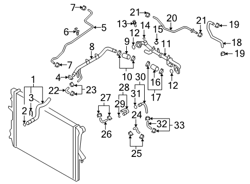 2009 Audi Q7 Hoses, Lines & Pipes
