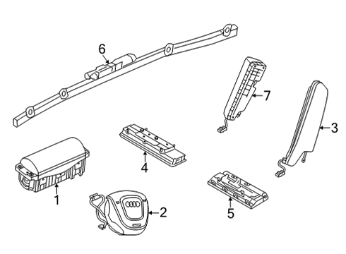 2024 Audi A3 Air Bag Components