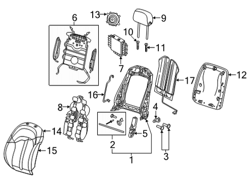 2022 Audi RS7 Sportback Front Seat Components