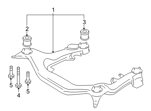 2007 Audi S4 Suspension Mounting - Front