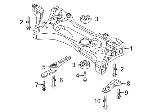 2022 Audi Q3 Suspension Mounting - Front