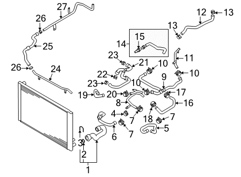 2008 Audi S8 Hoses, Lines & Pipes