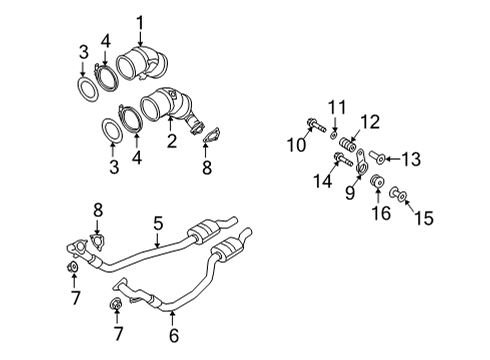 2022 Audi S7 Sportback Exhaust Components