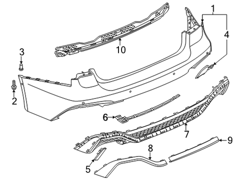 2021 Audi RS6 Avant Bumper & Components - Rear