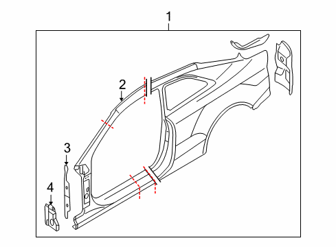 2013 Audi RS5 Aperture Panel, Uniside