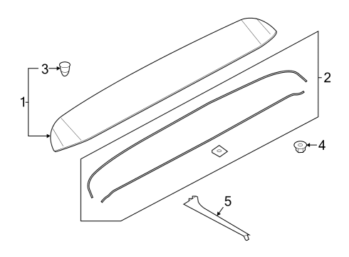 2022 Audi Q5 Rear Spoiler