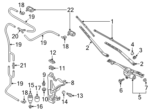 2021 Audi S4 Wiper & Washer Components