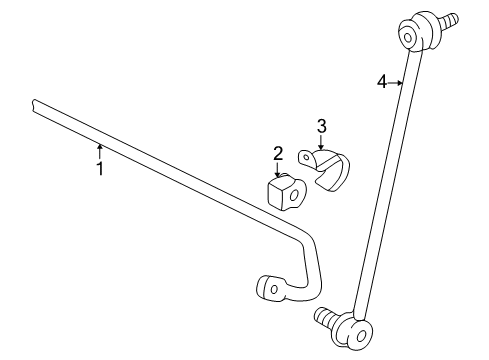 2006 Audi TT Stabilizer Bar & Components - Front