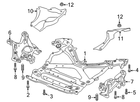 2022 Audi S7 Sportback Suspension Mounting - Front