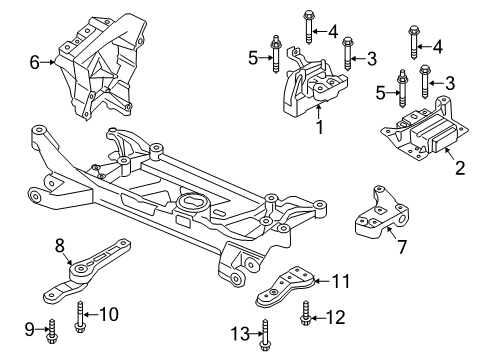 2015 Audi A3 Engine & Trans Mounting