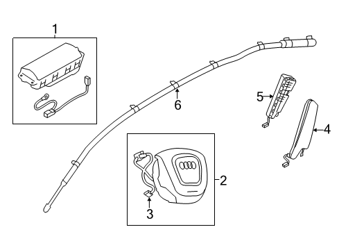 2015 Audi allroad Air Bag Components