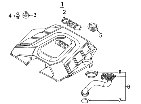 2023 Audi Q7 Engine Appearance Cover