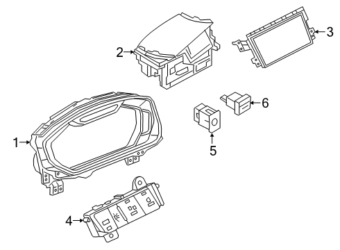 2020 Audi A8 Quattro Cluster & Switches