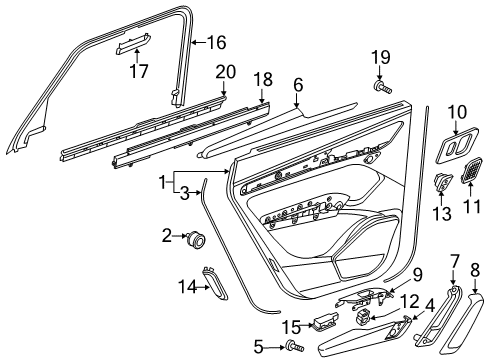 2023 Audi SQ5 Rear Door - Electrical Diagram 7